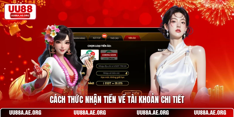 Cách thức nhận tiền về tài khoản chi tiết